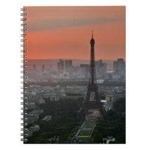 Eiffel Tower Paris Europe Travel Spiral Notebook
