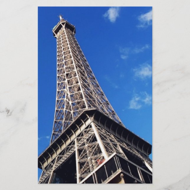 Eiffel Tower Paris Europe Travel Stationery (Front)