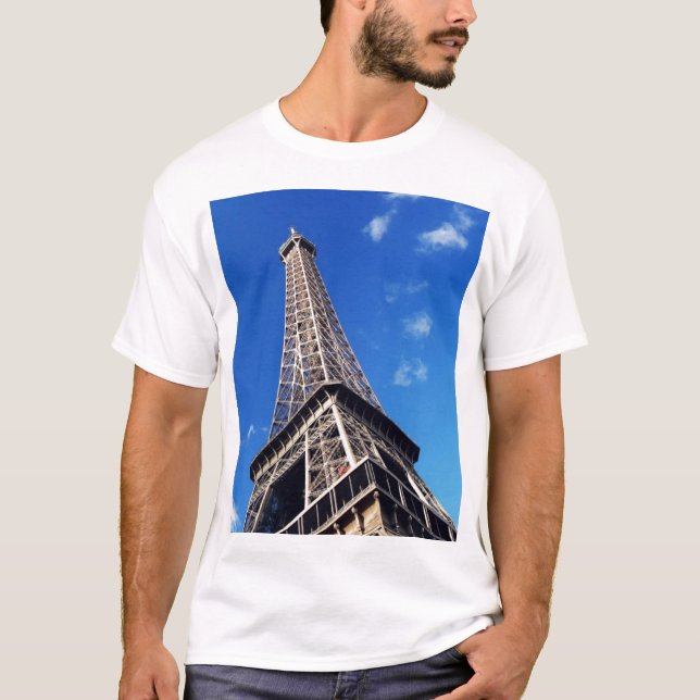 Eiffel Tower Paris Europe Travel T-Shirt (Front)