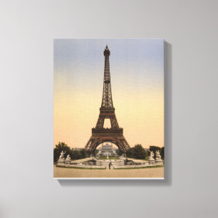 Eiffel Tower Paris, Exposition Universal 1900 Canvas Print