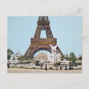 Eiffel Tower, Paris France 1889 Postcard