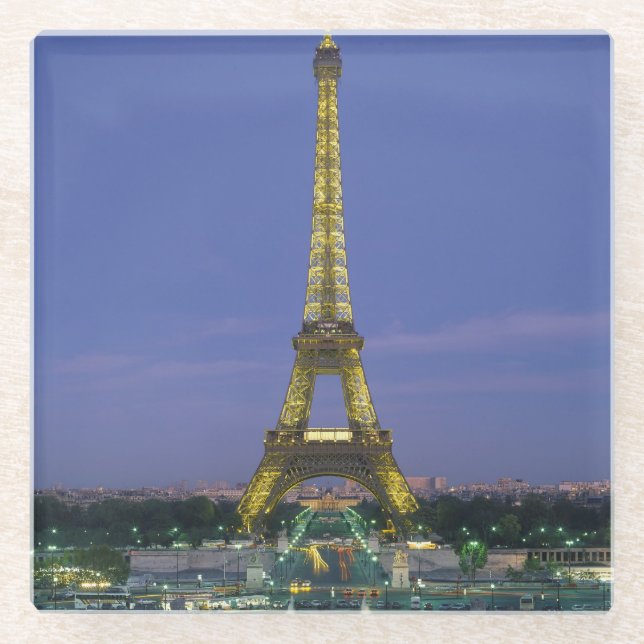 Eiffel Tower, Paris, France 2 Glass Coaster (Front)