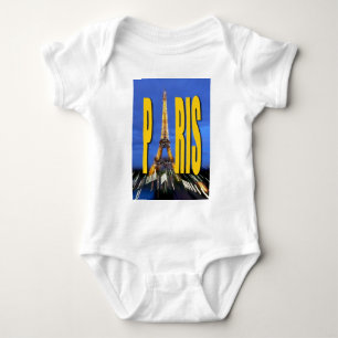 Eiffel Tower Paris France Baby Bodysuit