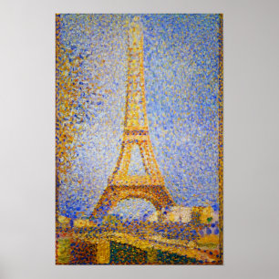 Eiffel Tower, Paris France by Seurat Poster