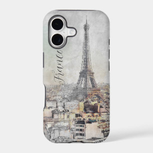 Eiffel Tower. Paris, France Case-Mate iPhone Case