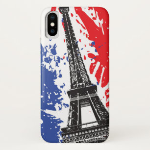 Eiffel Tower Paris, France Grunge Flag Case-Mate iPhone Case