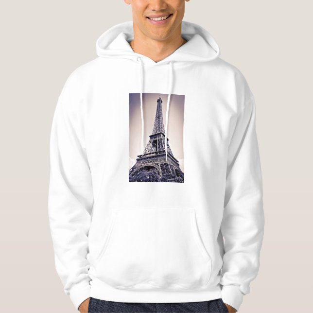 Eiffel tower, Paris, France Hoodie (Front)