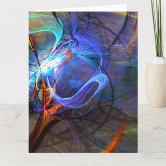 Eiffel Tower,Paris, France inspired Abstract Art Card