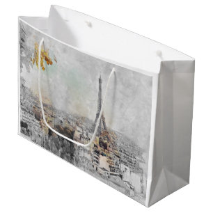 Eiffel Tower. Paris, France Large Gift Bag
