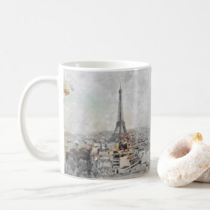 Eiffel Tower Paris France Mug Romantic French