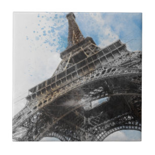 Eiffel Tower Paris France Parisian Wall Décor Tile