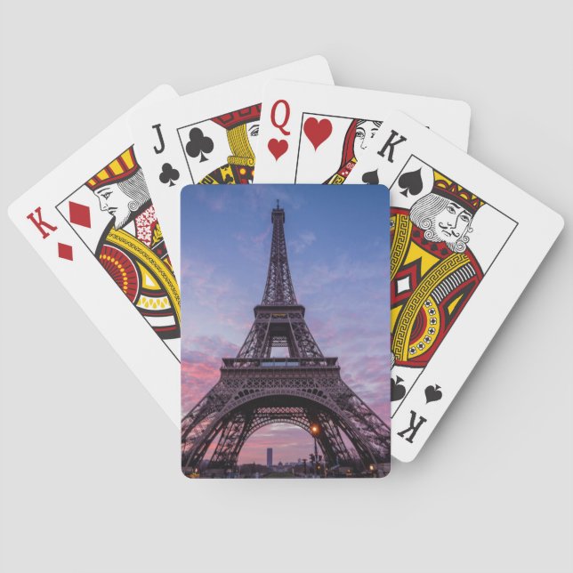 Eiffel Tower Paris France Photo Playing Cards (Back)