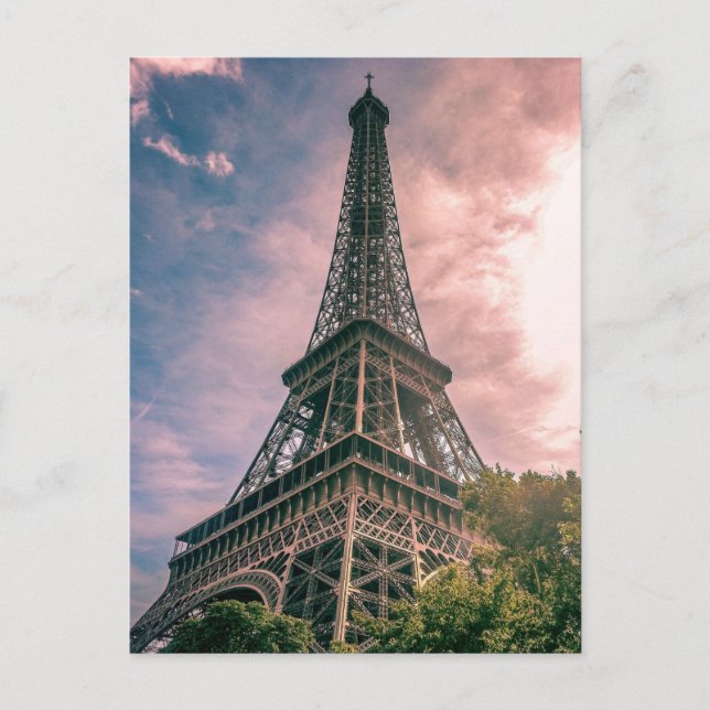Eiffel Tower Paris France Scenic Photo Postcard (Front)