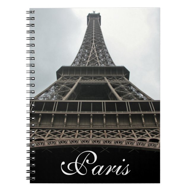 Eiffel Tower Paris, France Spiral Notebook (Front)