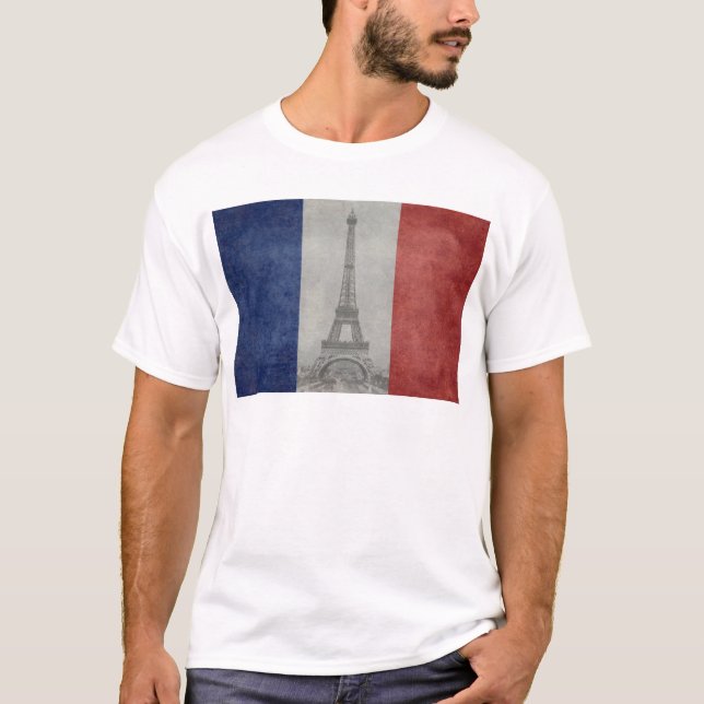 Eiffel tower, Paris France T-Shirt (Front)