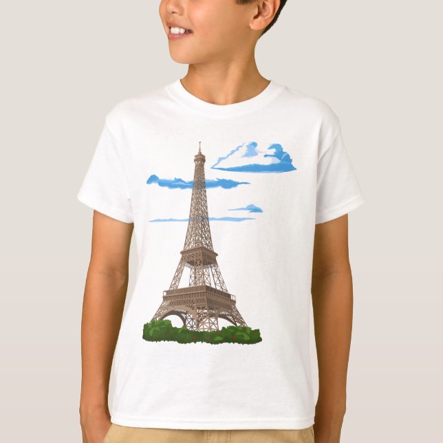 Eiffel Tower Paris France T-Shirt (Front)