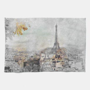 Eiffel Tower. Paris, France  Tea Towel