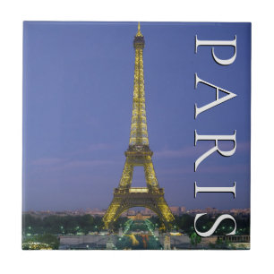 Eiffel Tower Paris, France Tile