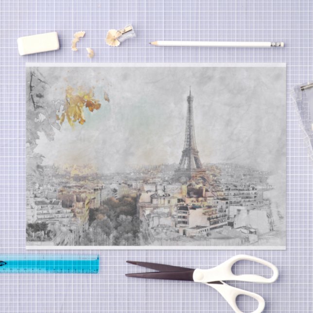 Eiffel Tower. Paris, France Tissue Paper (Craft)