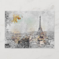Eiffel Tower Paris France Vintage Travel Souvenir 