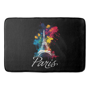 Eiffel Tower Paris Girls Travel Holiday France Sou Bath Mat