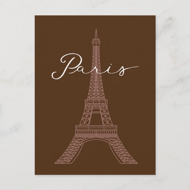 Eiffel Tower, Paris' Iconic Landmark Postcard (Front)