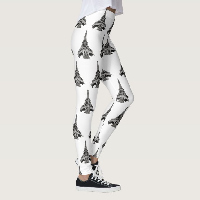 Eiffel Tower Paris Leggings (Right)