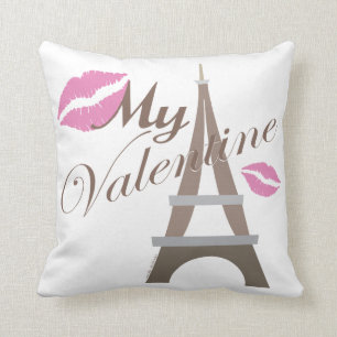 Eiffel Tower Paris My Valentine Cushion
