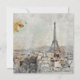 Eiffel Tower Paris Postcard – Vintage Travel Gift