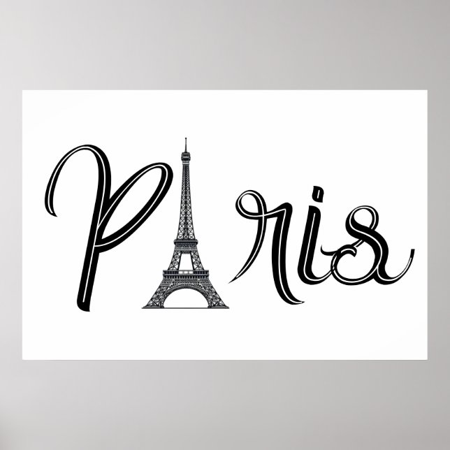 EIFFEL TOWER PARIS POSTER (Front)