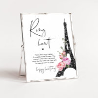 Eiffel tower Paris ring hunt bridal shower game
