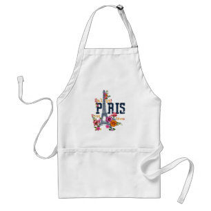 Eiffel Tower Paris Shirt Salut Flowering Paris Fra Standard Apron