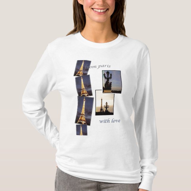 EIFFEL TOWER PARIS SOUVENIR T-Shirt (Front)