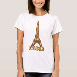 EIFFEL TOWER-PARIS-Stained Glass T-Shirt