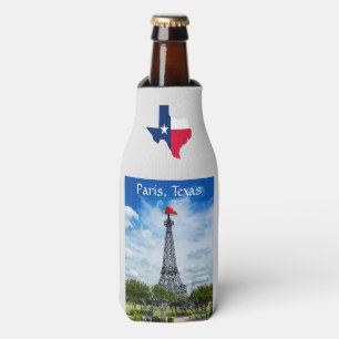Eiffel Tower, Paris, Texas, Red Cowboy Hat, Bottle Cooler