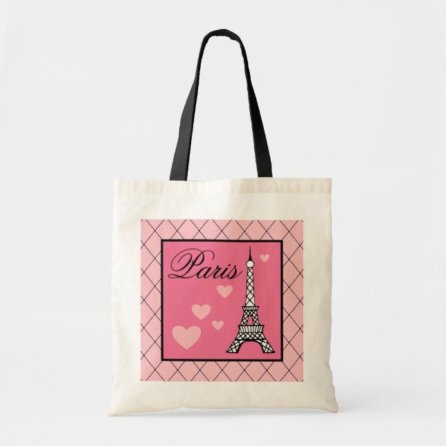 Eiffel Tower Paris Tote Bag (Front)