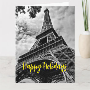 Eiffel Tower Paris Travel Vintage Retro Art Card