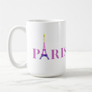 Eiffel Tower-Paris-Vibrant and Colourful- Coffee Mug