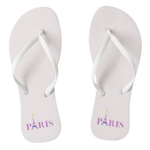 Eiffel Tower-Paris-Vibrant and Colourful- Jandals