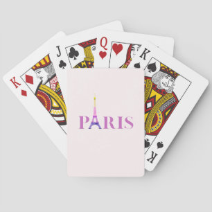 Eiffel Tower-Paris-Vibrant and Colourful- Playing Cards