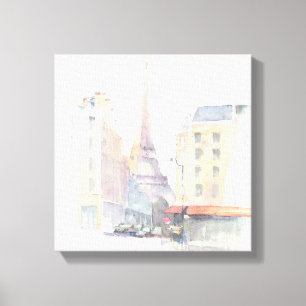 Eiffel Tower   Paris Watercolor Canvas Print
