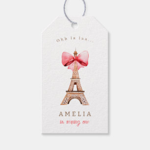 Eiffel Tower Paris Watercolor Gift Tags