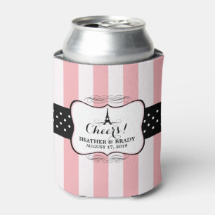 Eiffel Tower Paris Wedding Can Cooler