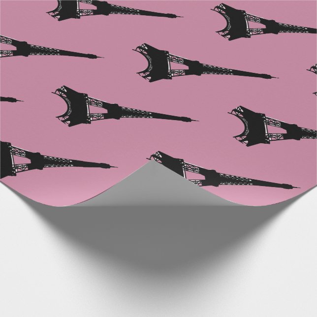Eiffel Tower Paris Wrapping Paper (Corner)