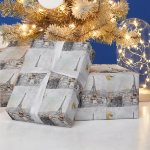 Eiffel Tower Paris Wrapping Paper – Elegant French