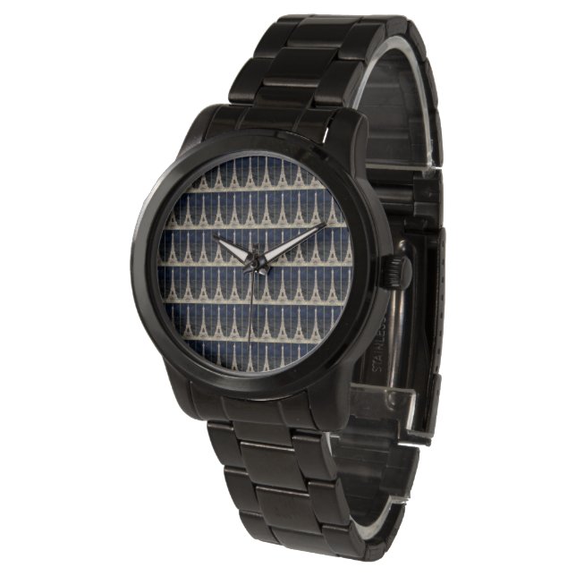 Eiffel Tower Pattern Watch (Angled)