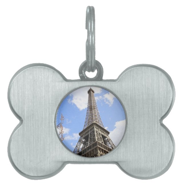 Eiffel tower pet name tag (Front)