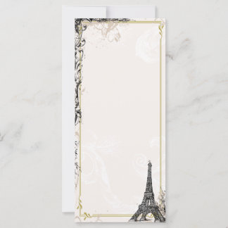 Eiffel Tower Photo Card