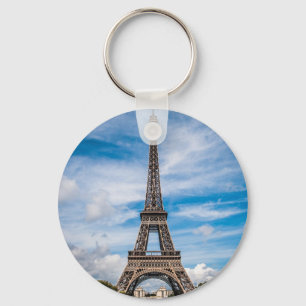 Eiffel tower photo key ring