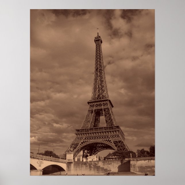 Eiffel Tower Picture Poster (Front)